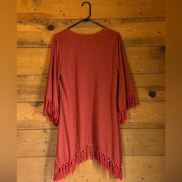 Fringed Shawl Cadigan - Picture 2 of 3